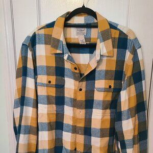 Mens LL Bean Flannel, Size XL